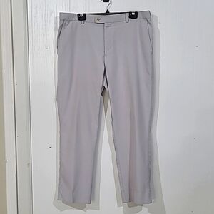 Peter Millar Mens Light Gray Polyester Trousers Pants Size 38x29